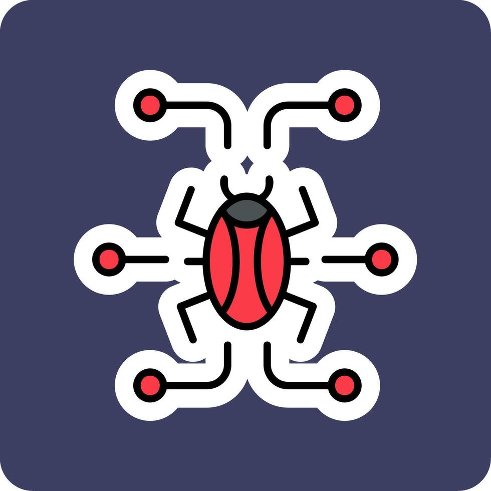 Digital virus Vector Icon