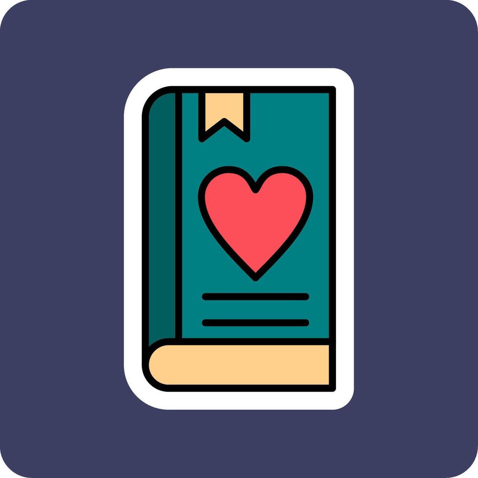 Love Book Vector Icon