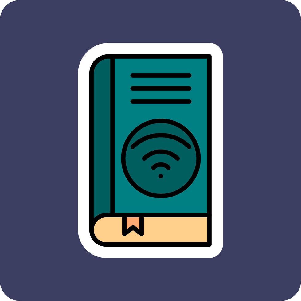 Wifi book Vector Icon