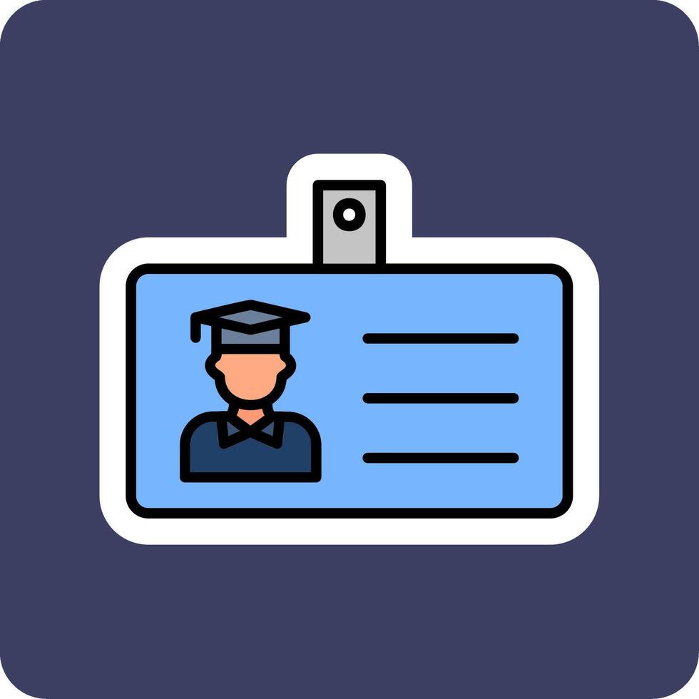 Student Id Card Vector Icon
