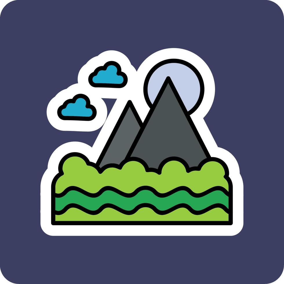 Mount Fuji Vector Icon