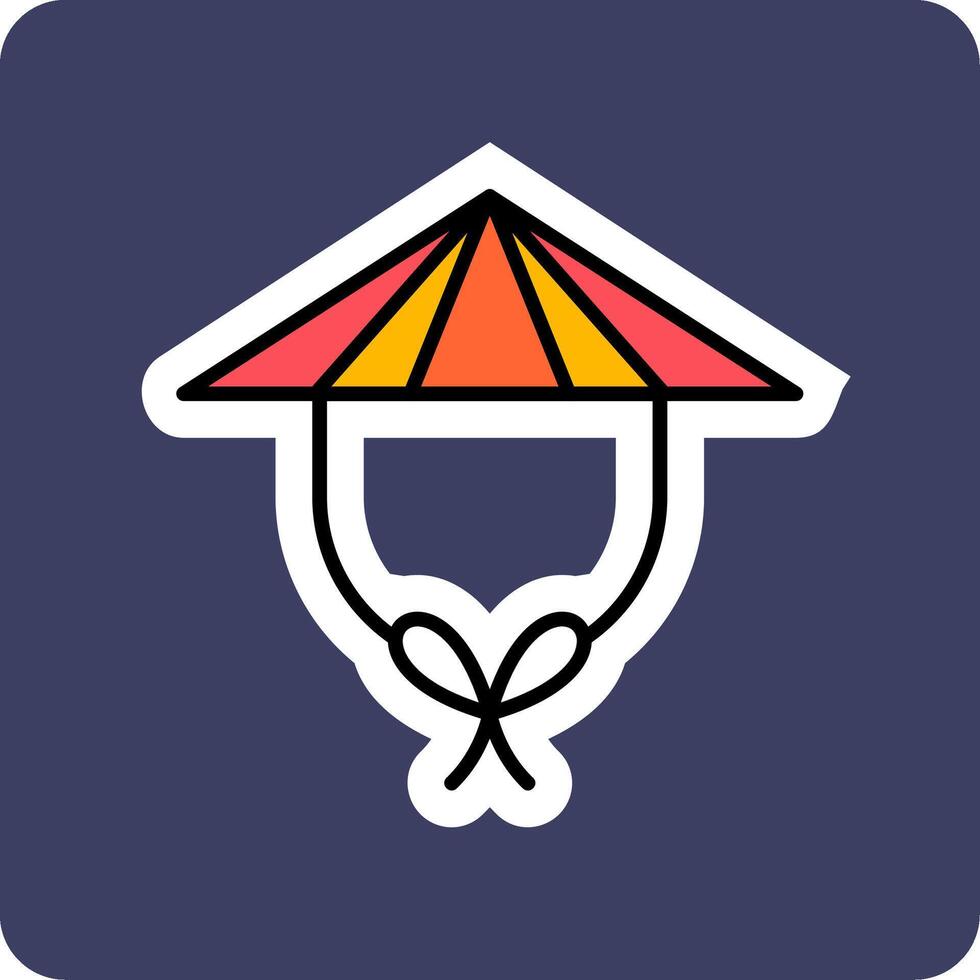 Chinese Hat Vector Icon