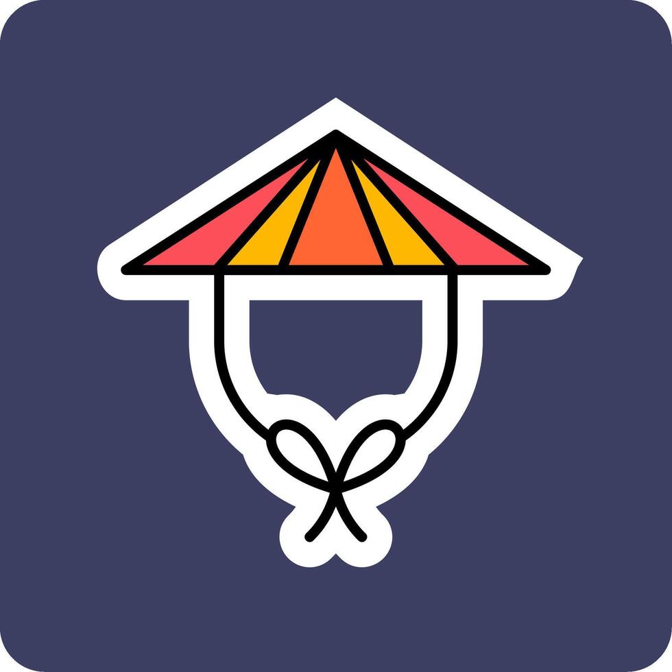 Chinese Hat Vector Icon
