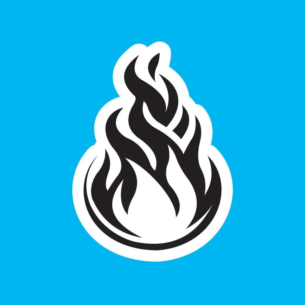 simple fire flame vector design
