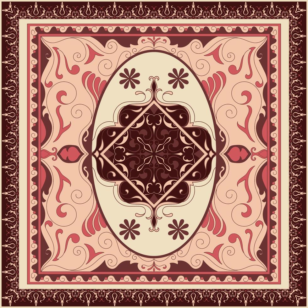 Persian carpet design. style turkish vector