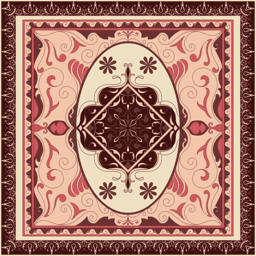 persa alfombra diseño. estilo turco vector