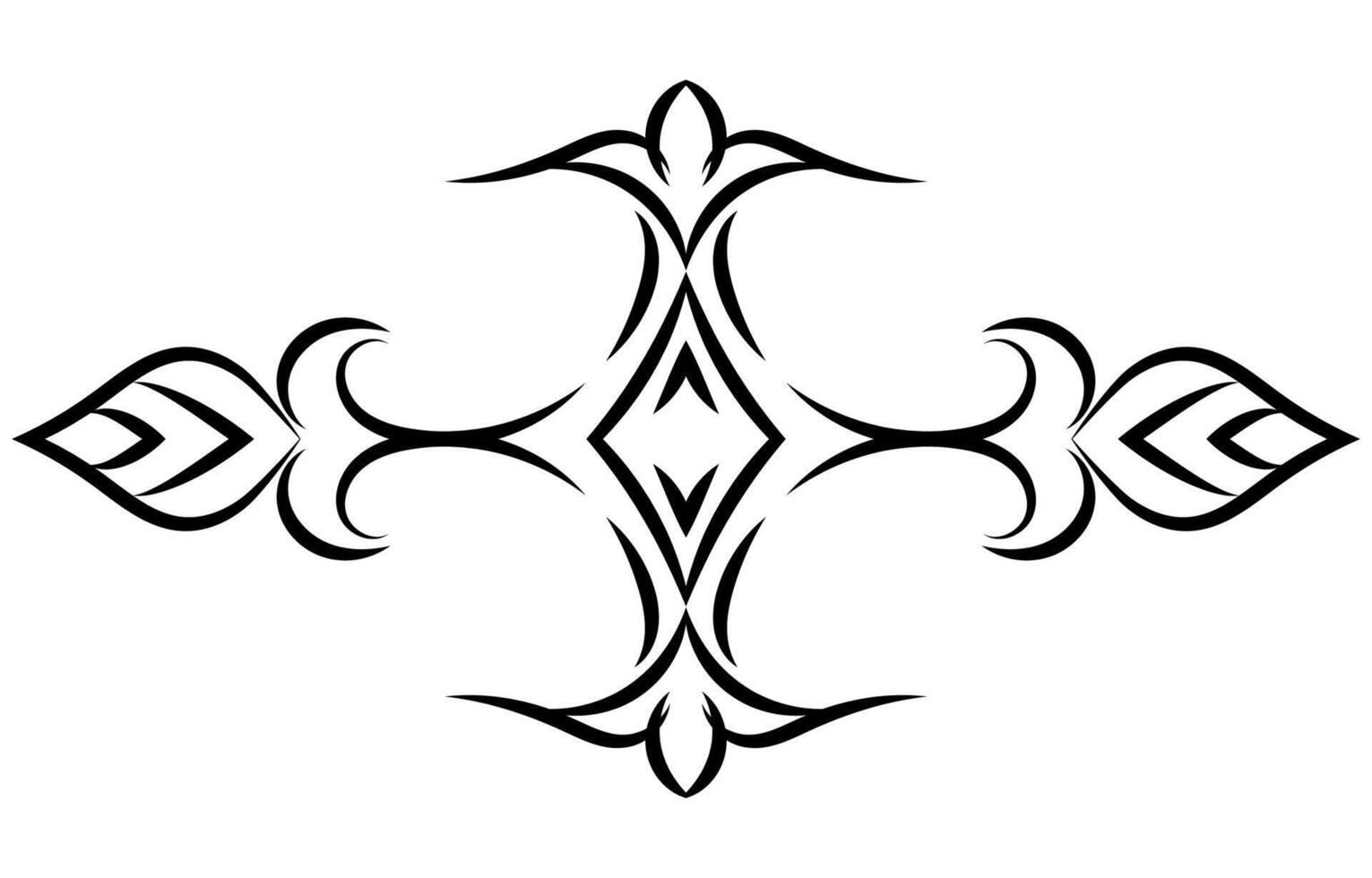 Thin vintage lines for old style decorations. Pen lines for graphic elements vector