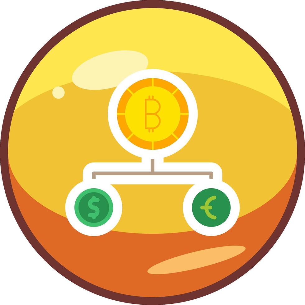 Divide Currency Vector Icon