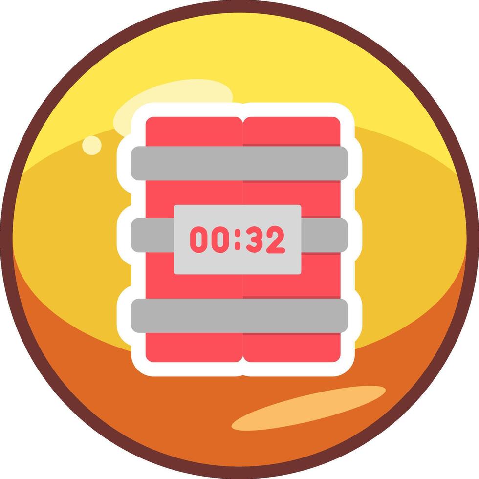 C4 Time Bomb Vector Icon