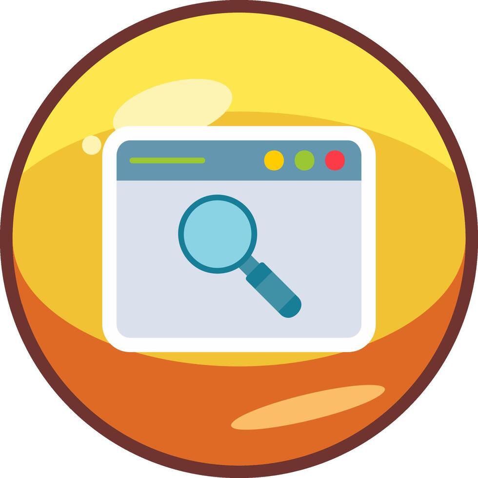 Browser Searching Vector Icon