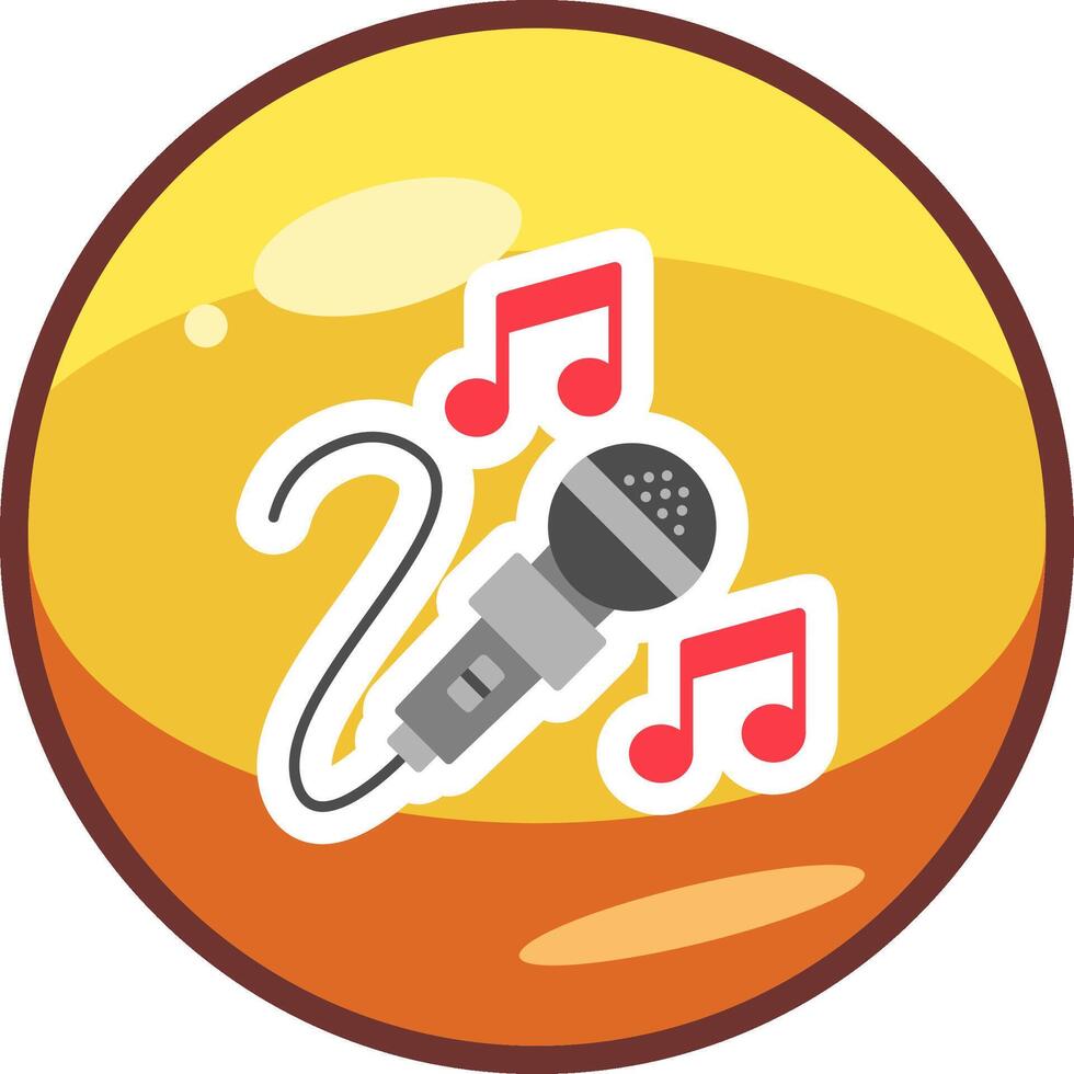 icono de vector de karaoke