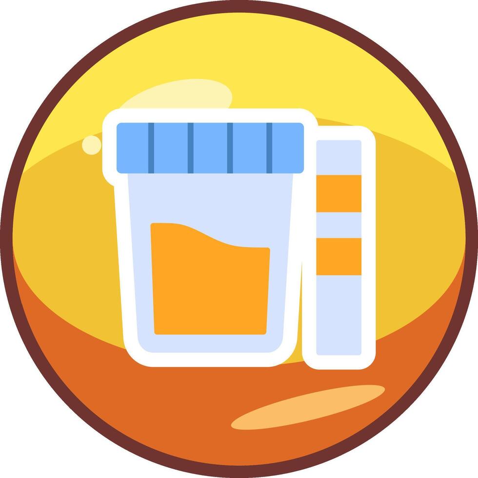 Urine Test Vector Icon