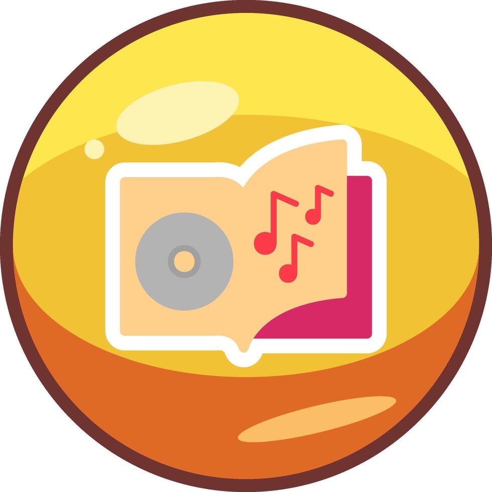 icono de vector de libro de audio