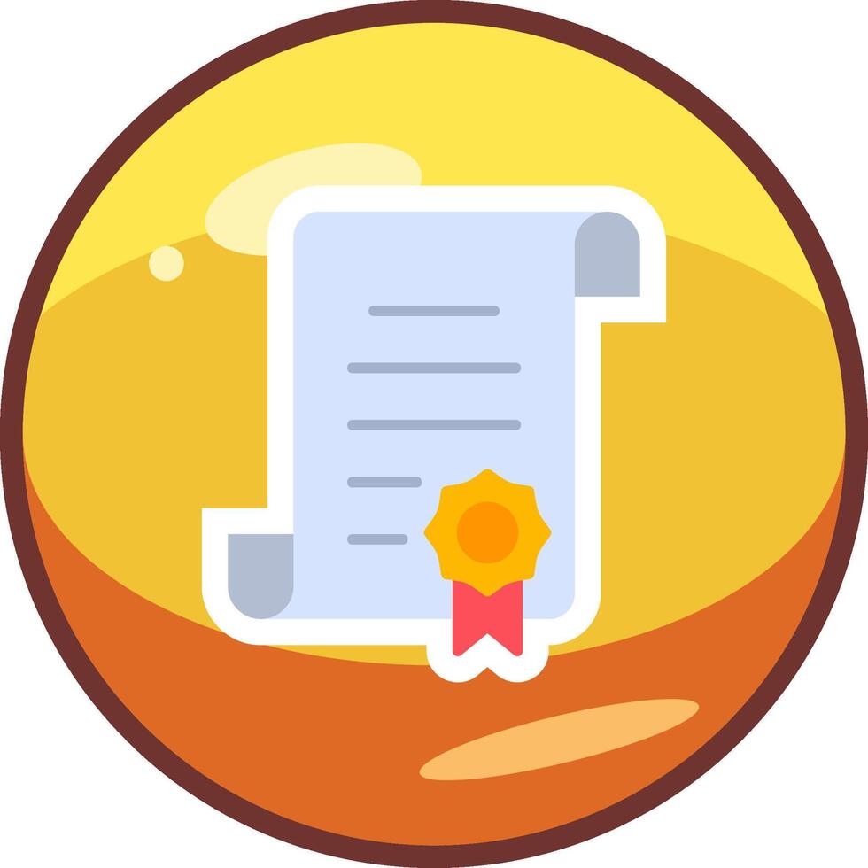 Certificate Vector Icon