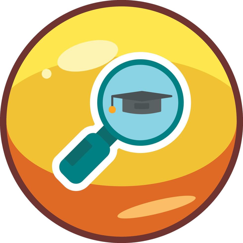 Search University Course Vector Icon