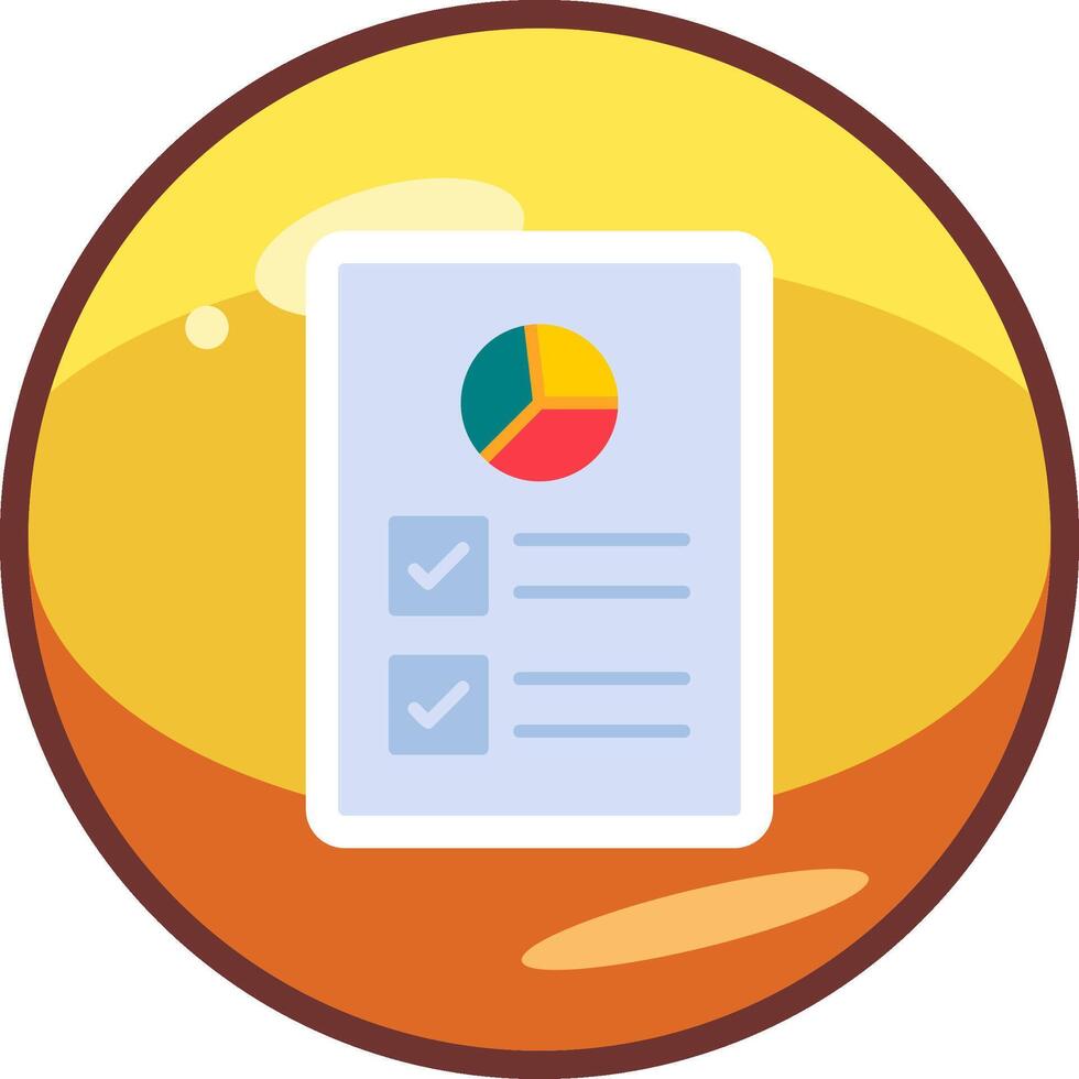 Work Report Vector Icon