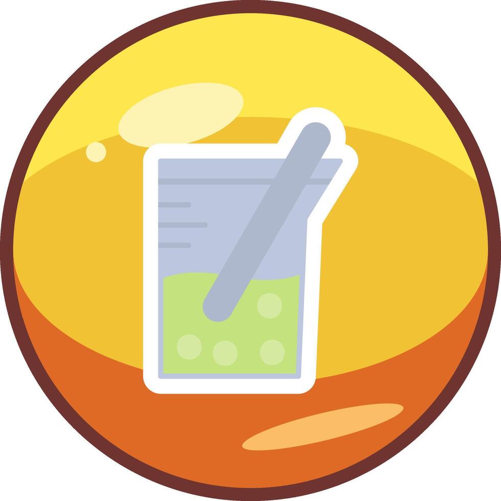 icono de vector de vaso de precipitados