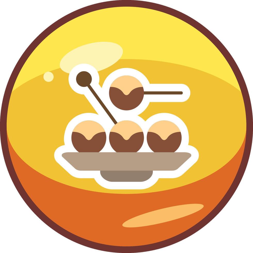 takoyaki vector icono