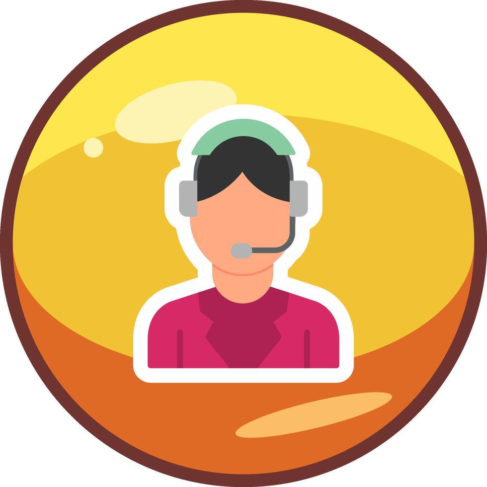 Customer Service Agent Vector Icon