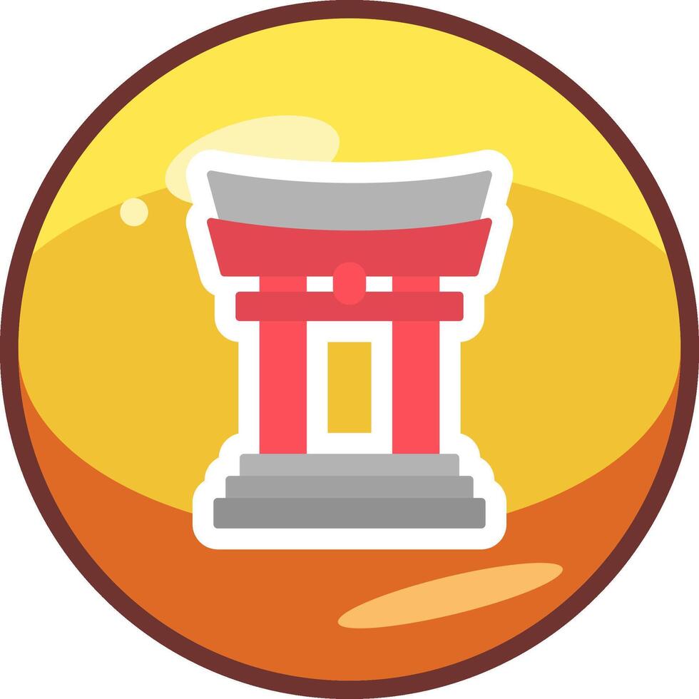 Torii Gate Vector Icon