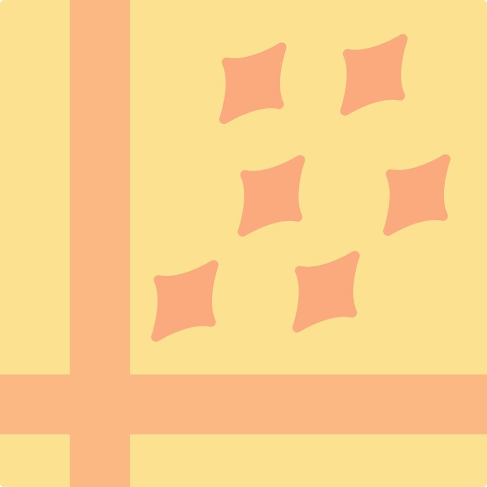Handkerchief Flat Light Icon vector