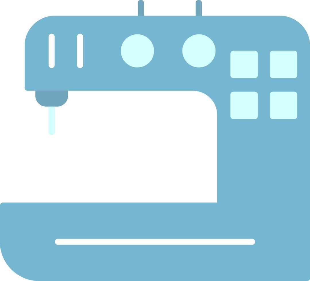 Sewing Machine Flat Light Icon vector