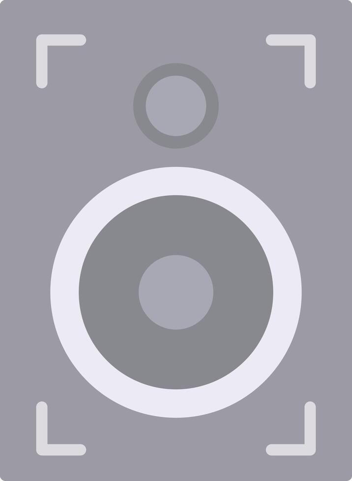 Speaker Flat Light Icon vector