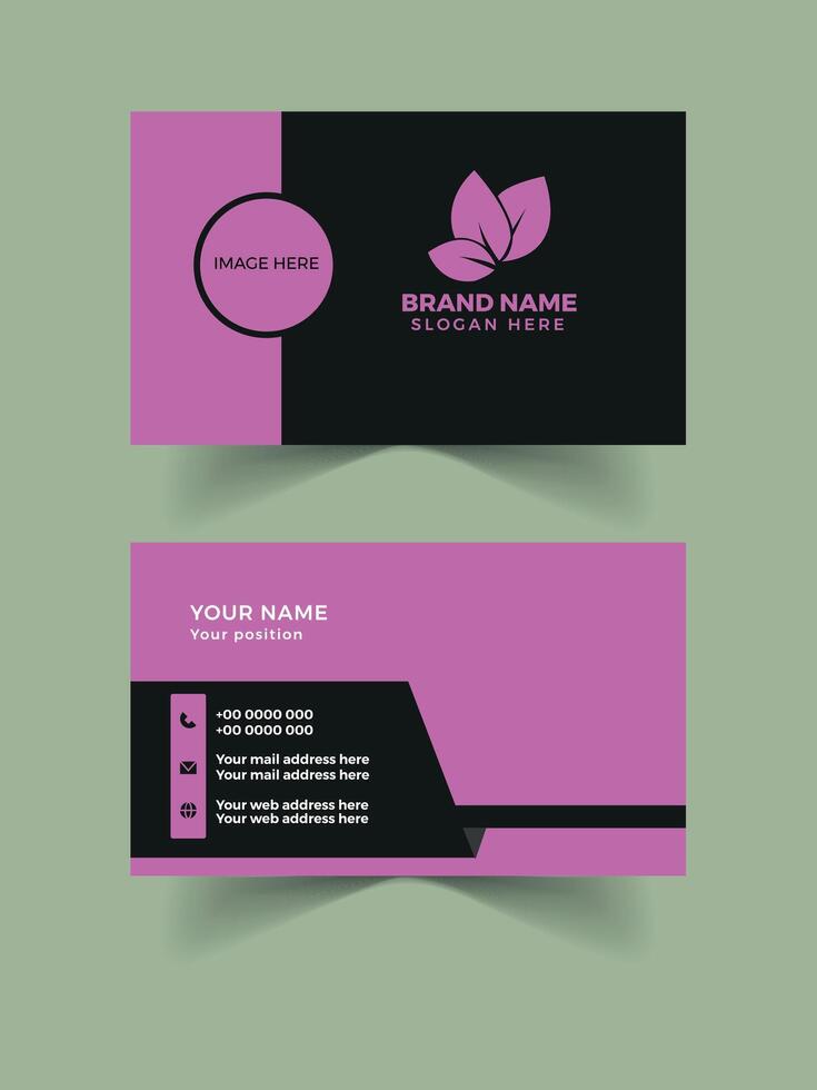 Business card template vector