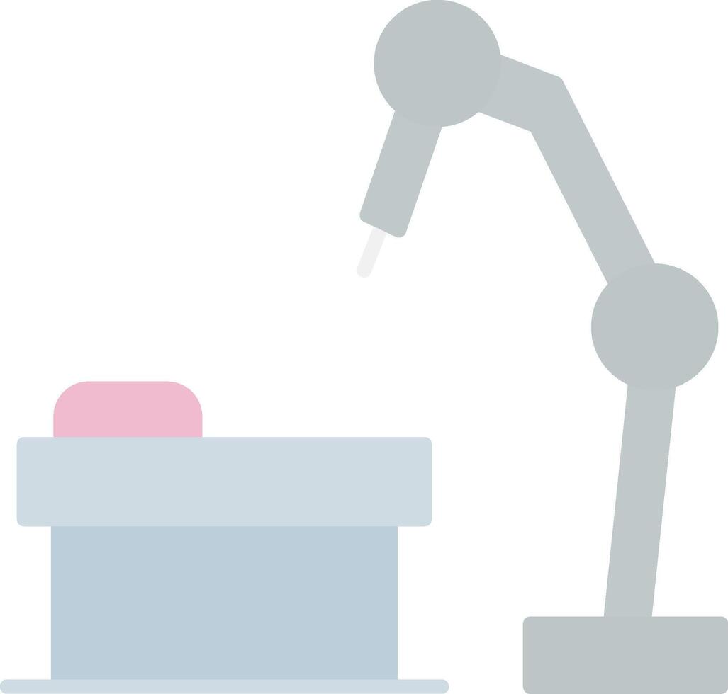 Robotic Surgery Flat Light Icon vector