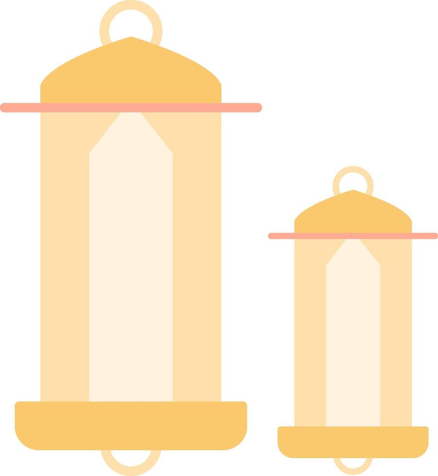 Lantern Flat Light Icon vector