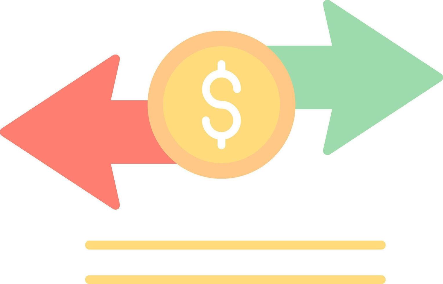 Transfer Flat Light Icon vector