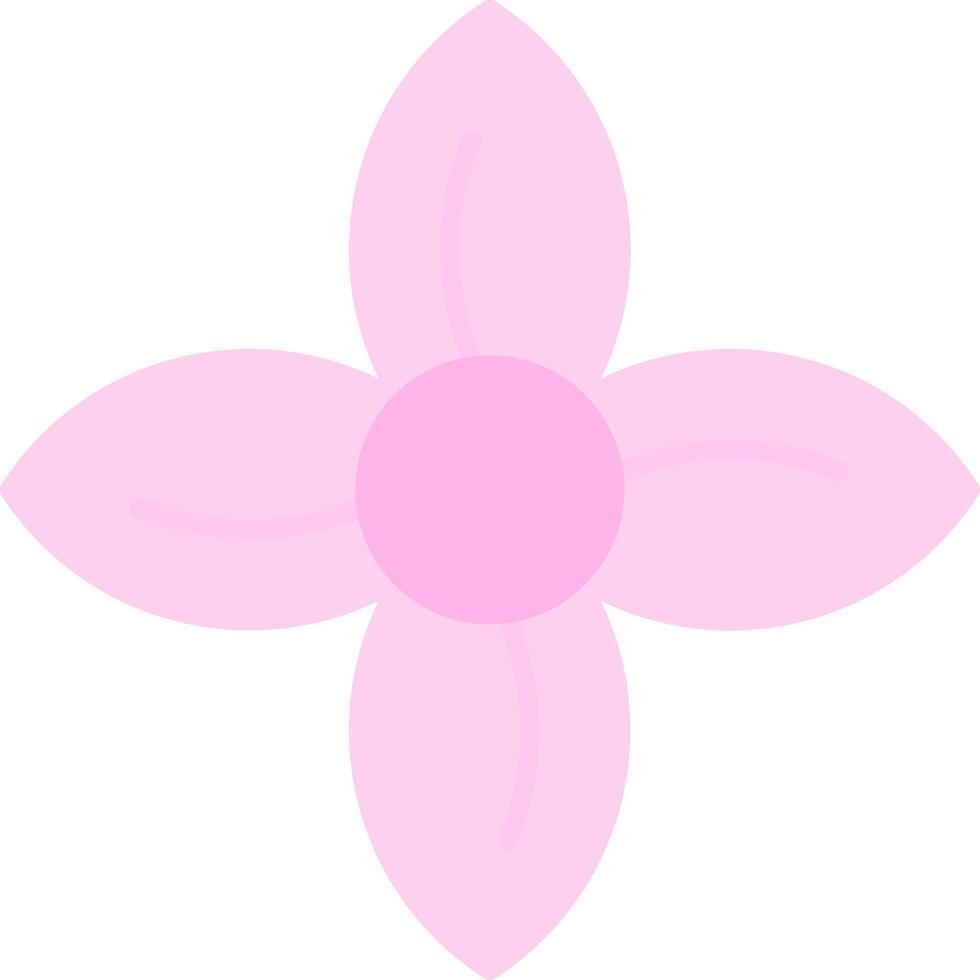Clematis Flat Light Icon vector