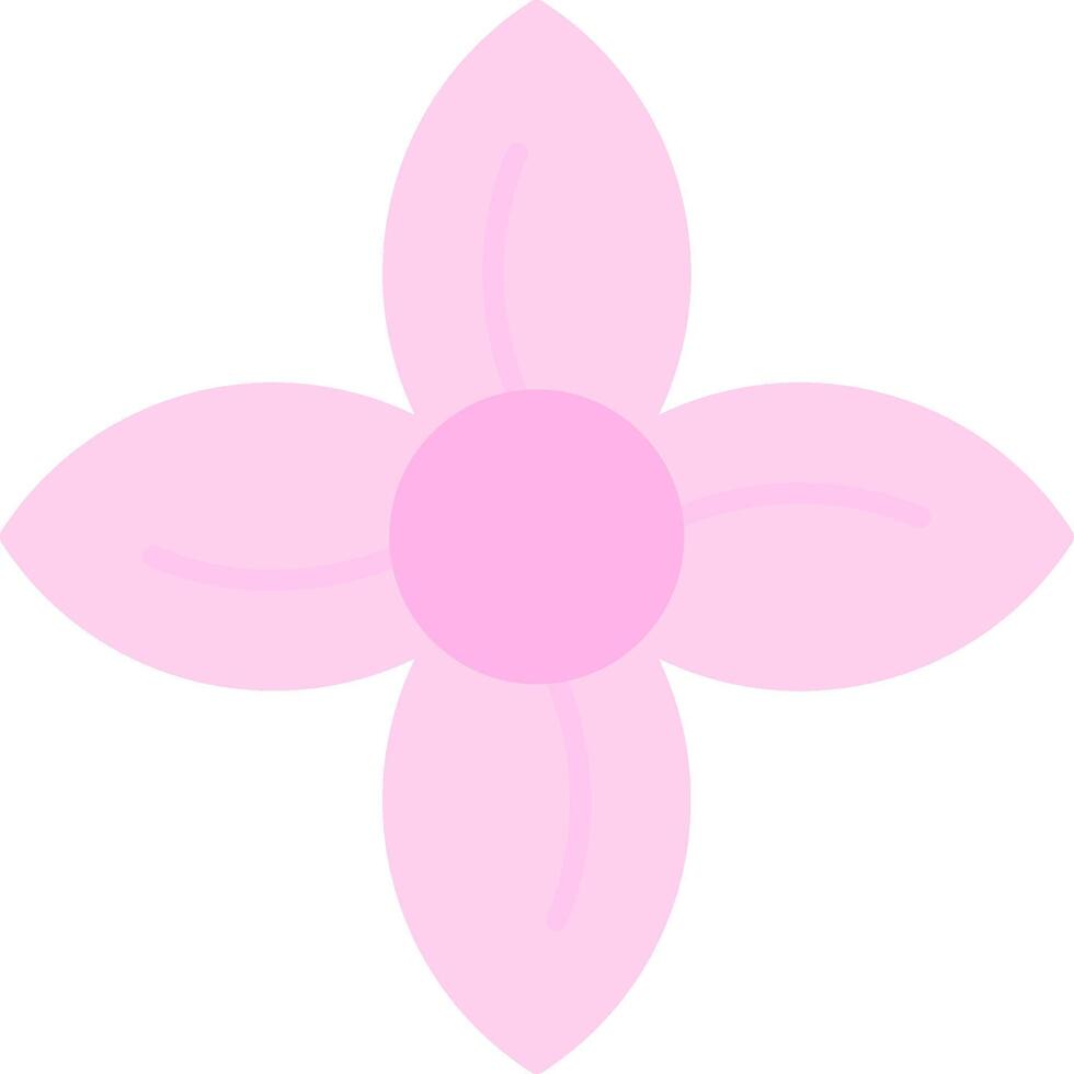 Clematis Flat Light Icon vector