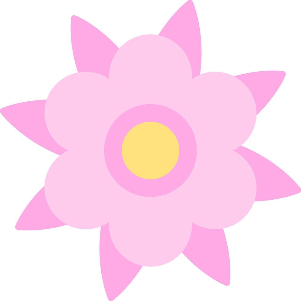 dalia plano ligero icono vector