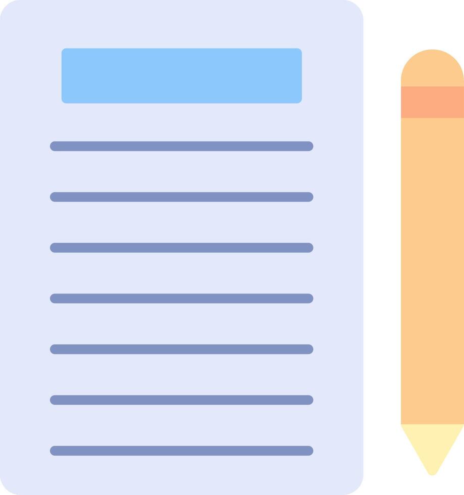 Notes Flat Light Icon vector