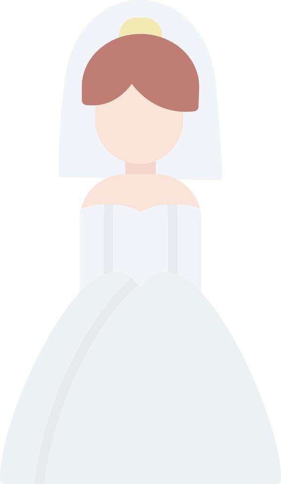 Bride Flat Light Icon vector