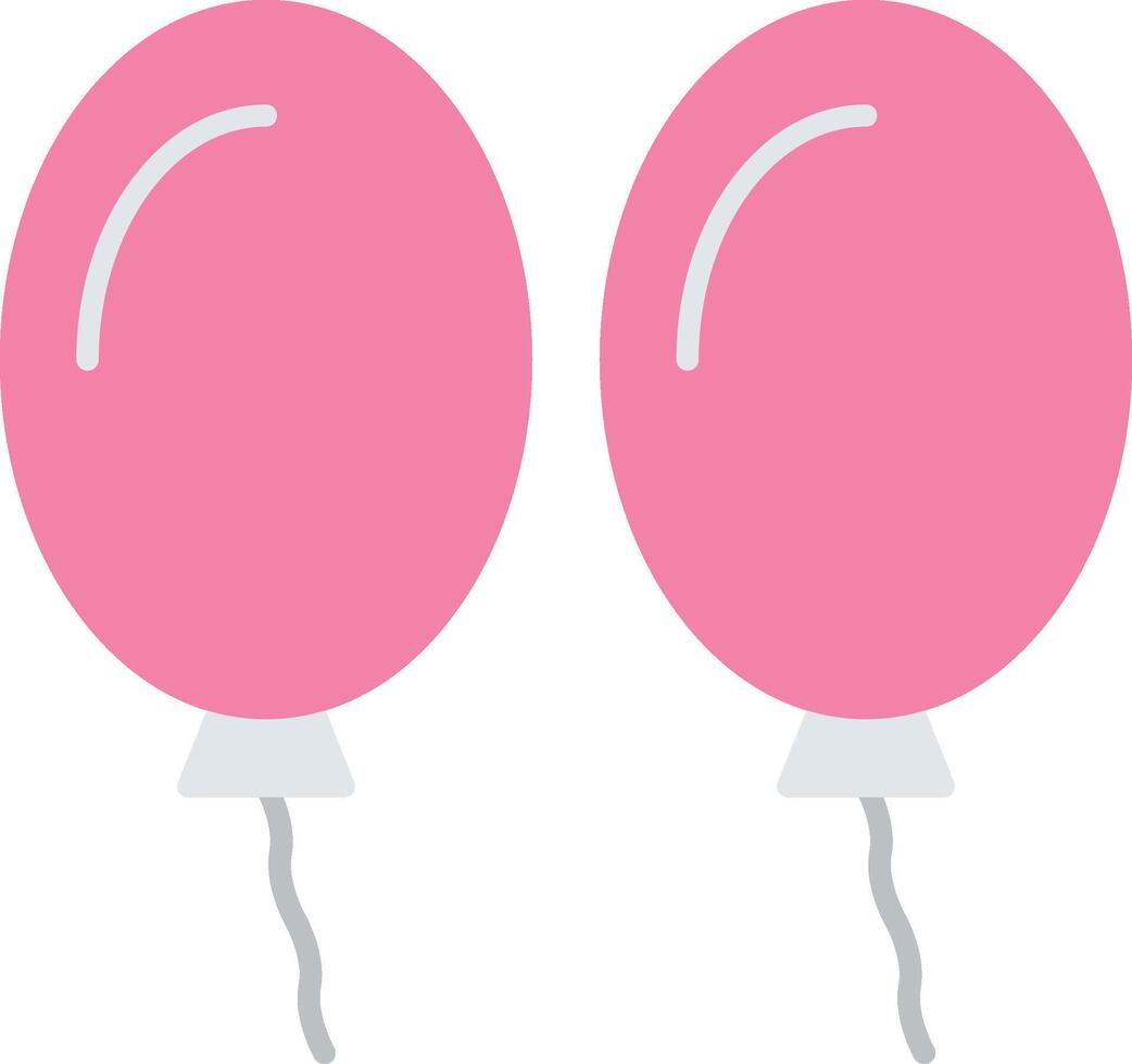 Balloons Flat Light Icon vector