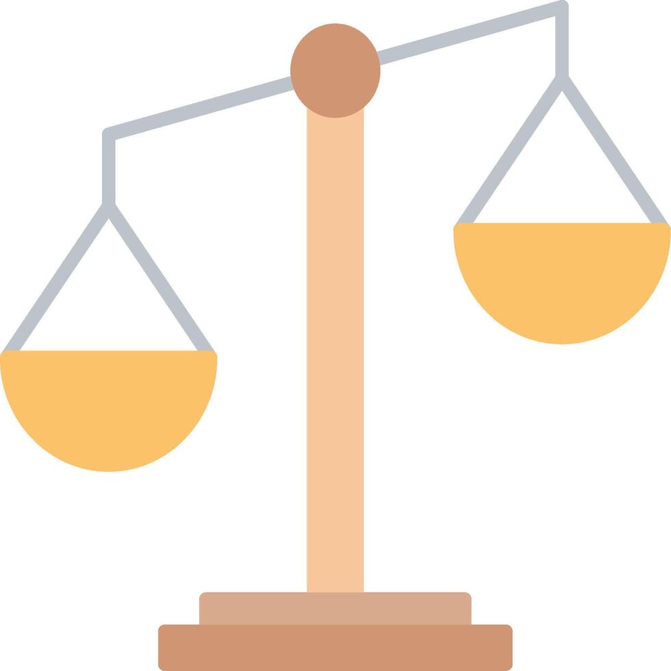 Unbalanced Flat Light Icon vector