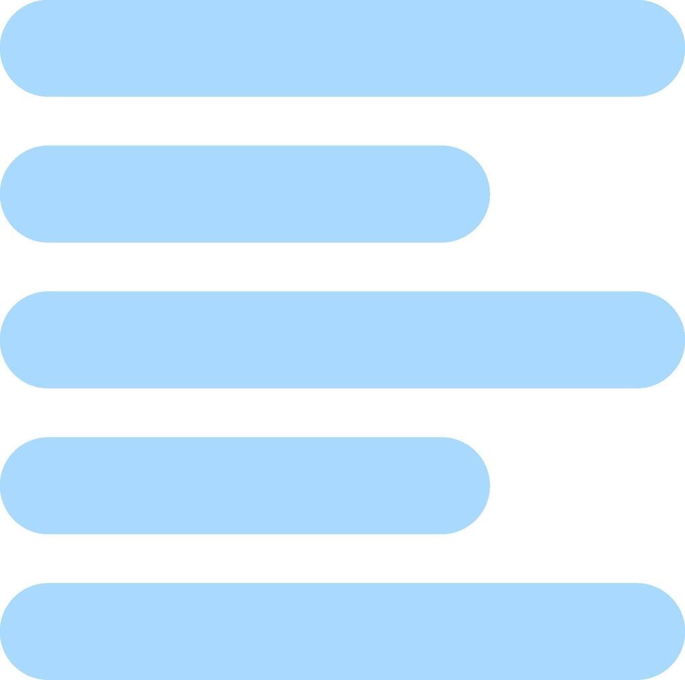 Horizontal Left Align Flat Light Icon vector