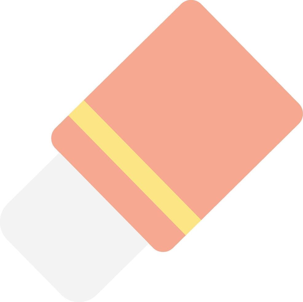 Eraser Tool Flat Light Icon vector