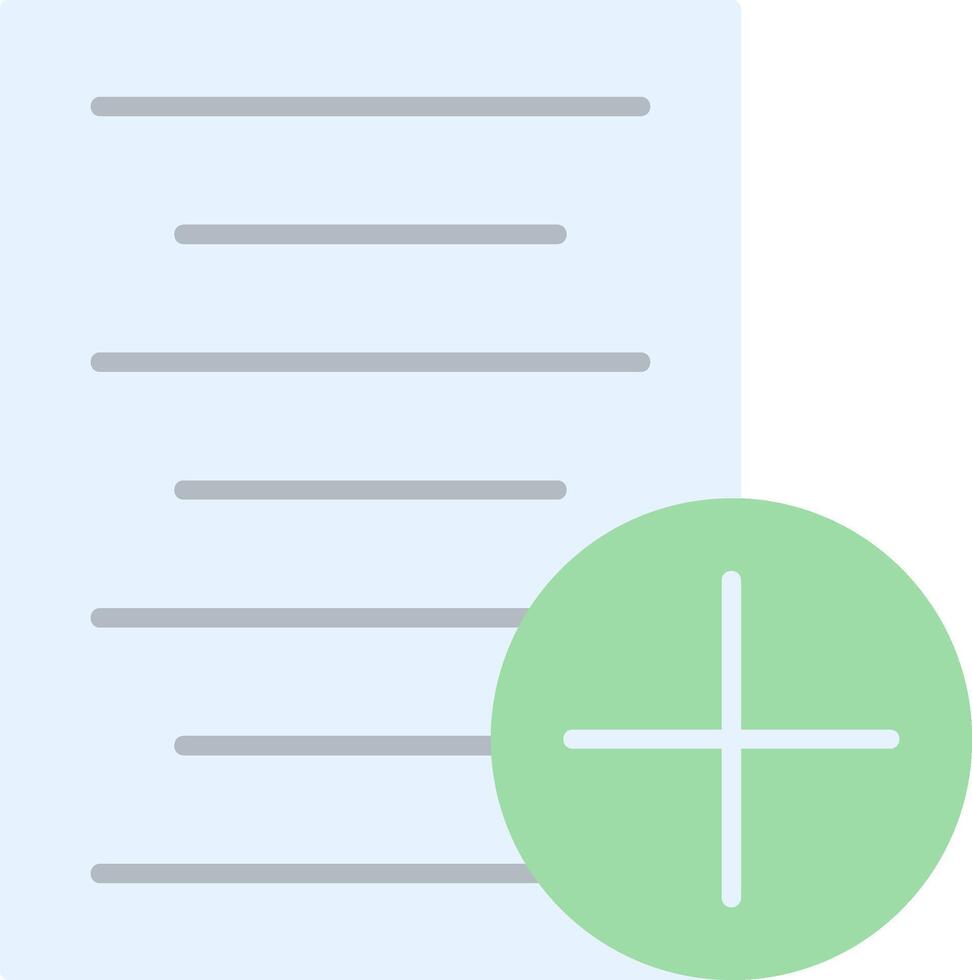 New Document Flat Light Icon vector