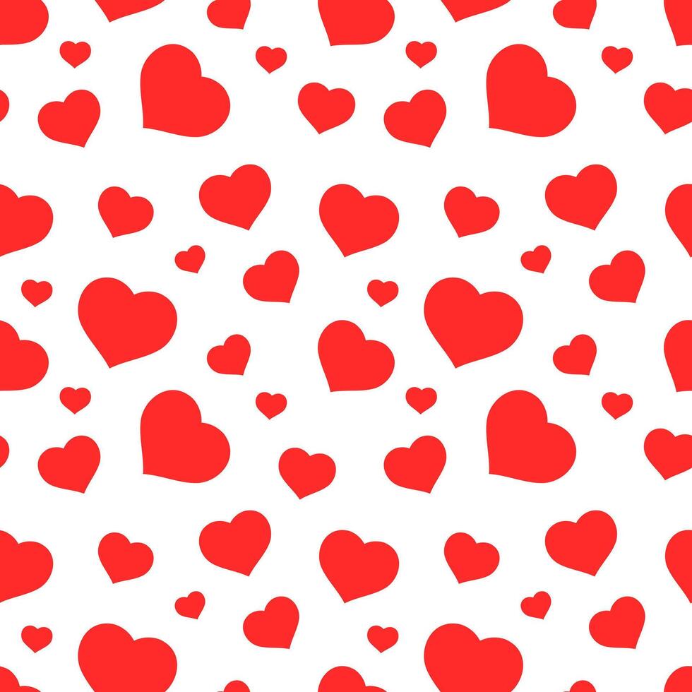seamless pattern of love shape or heart shape vector. valentine's day vector template.