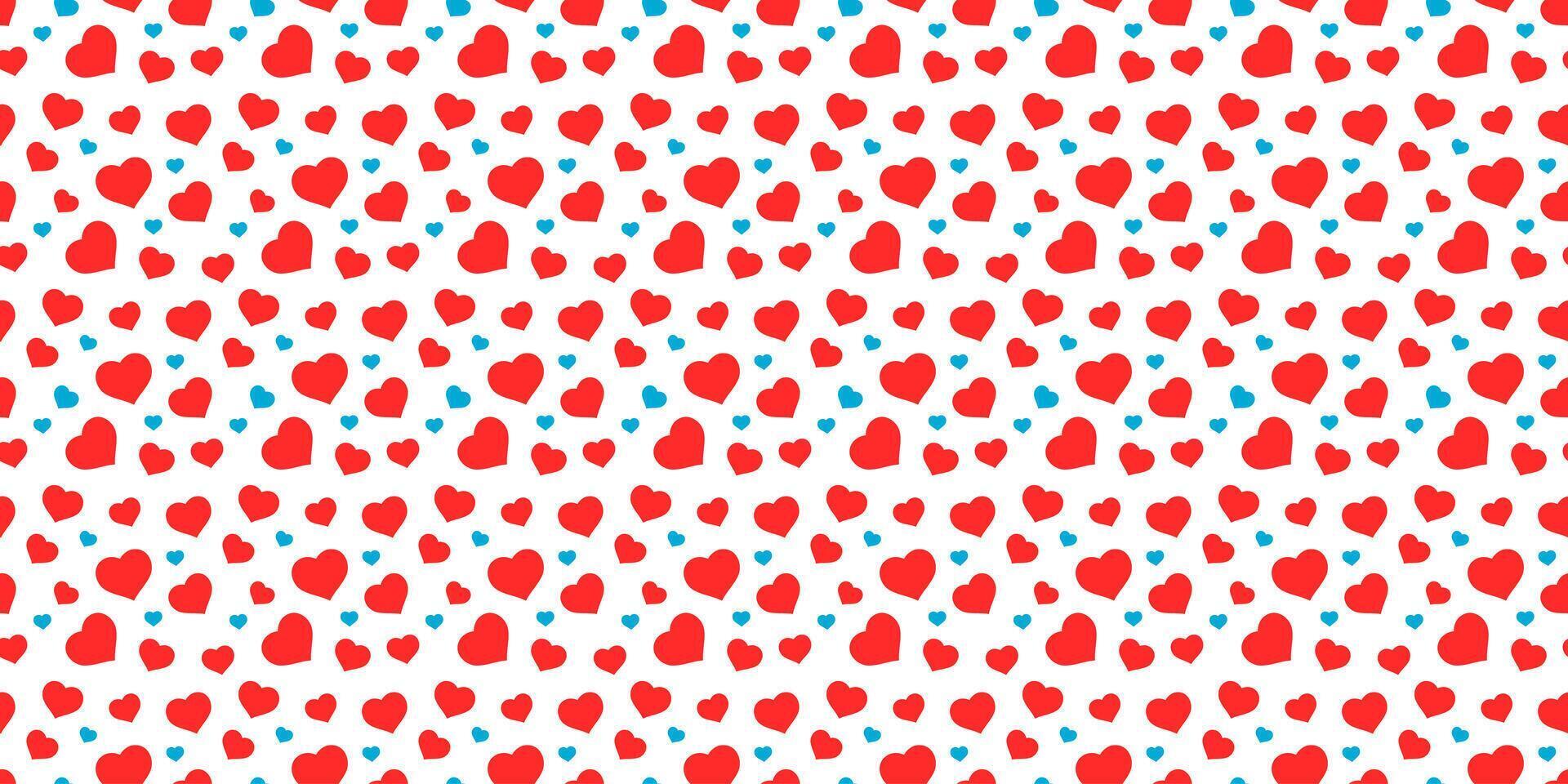 seamless pattern of love shape or heart shape vector. valentine's day vector template.