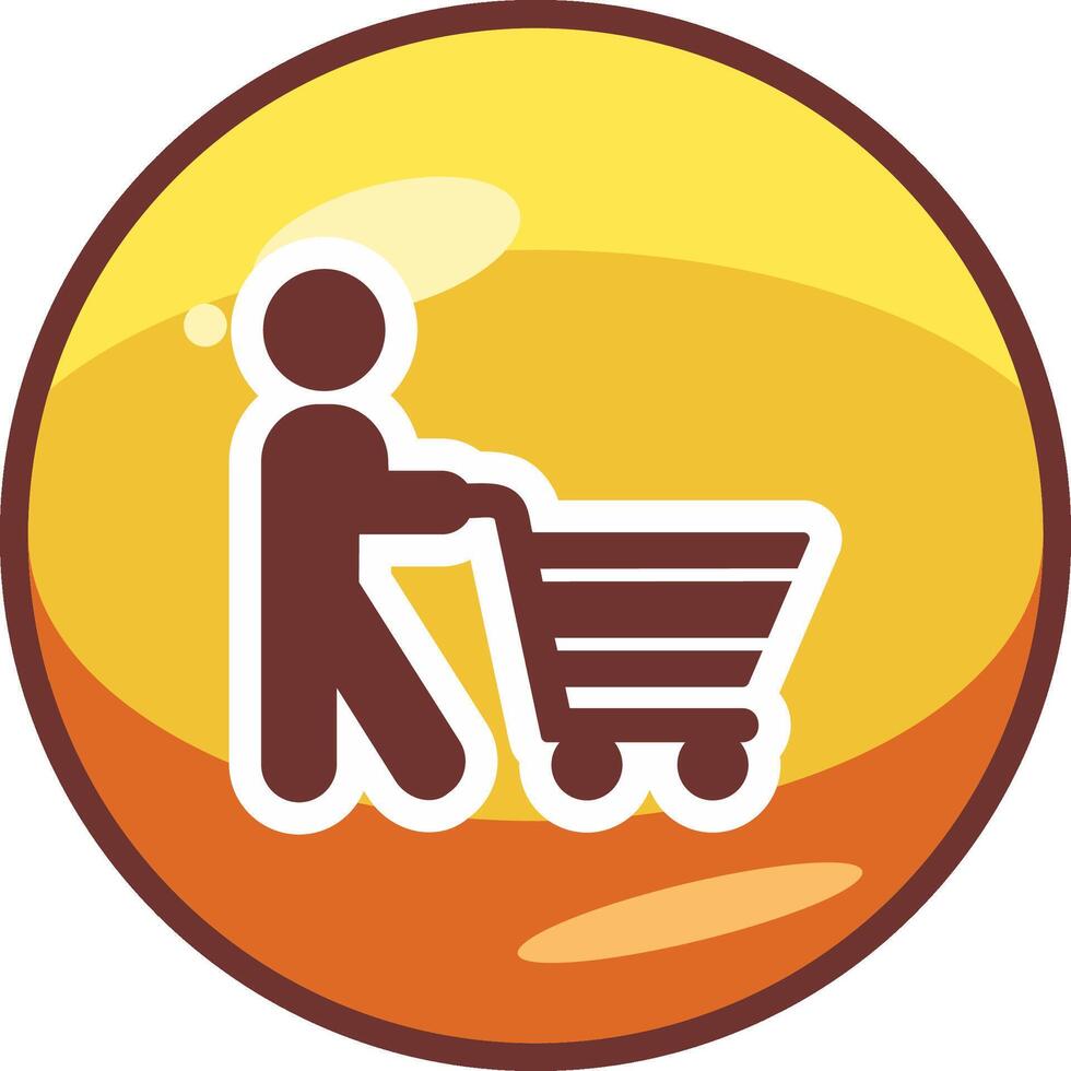 icono de vector de compras