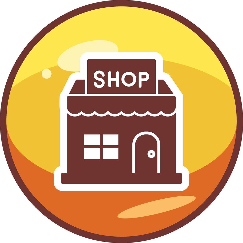 icono de vector de tienda