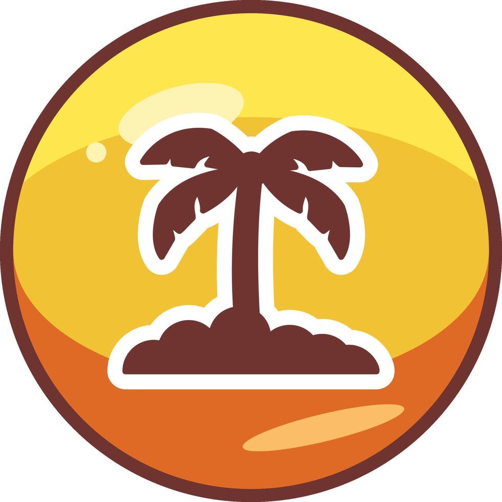 Palm Leaf Vector Icon