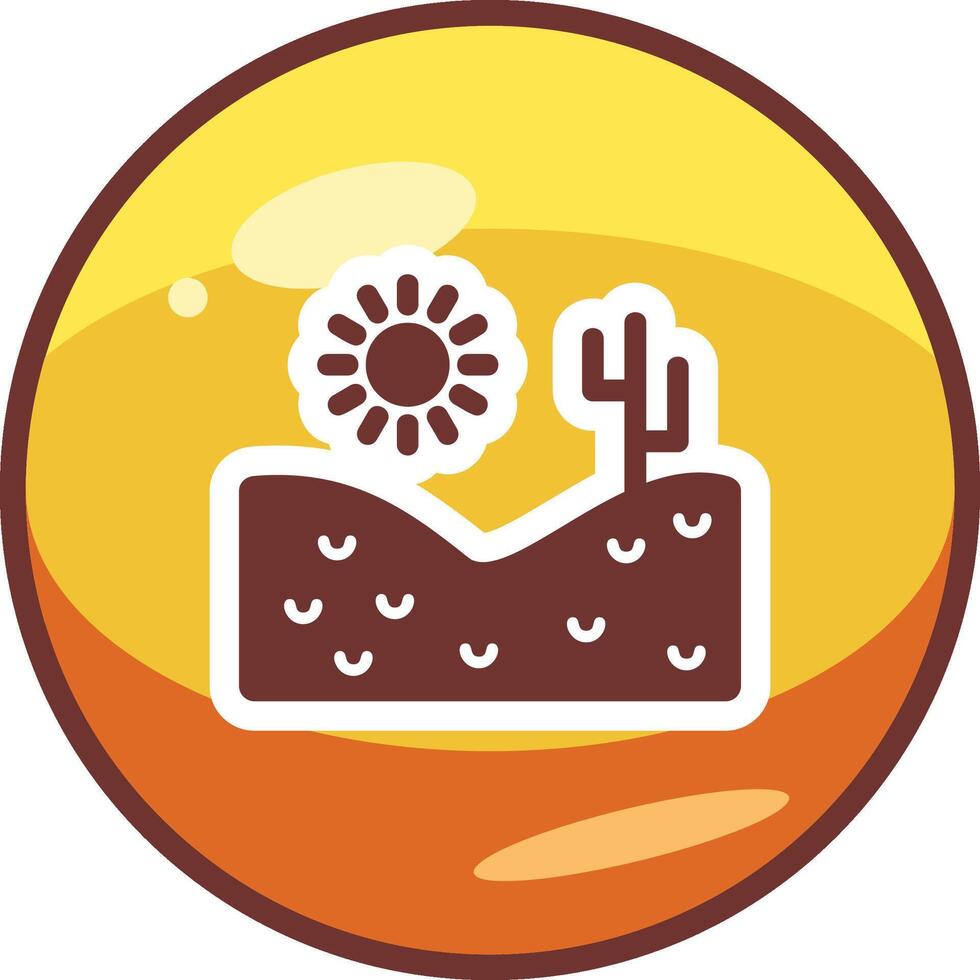 icono de vector de desierto