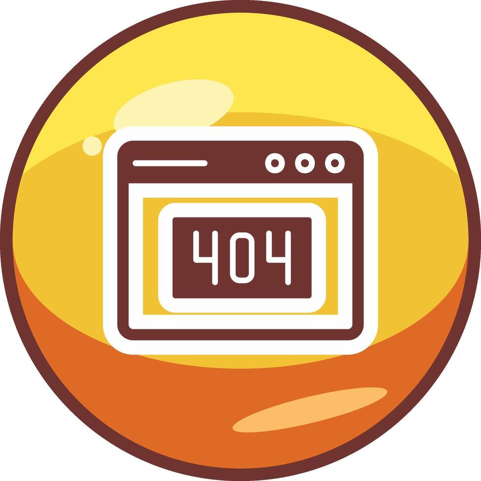 404 Error Vector Icon