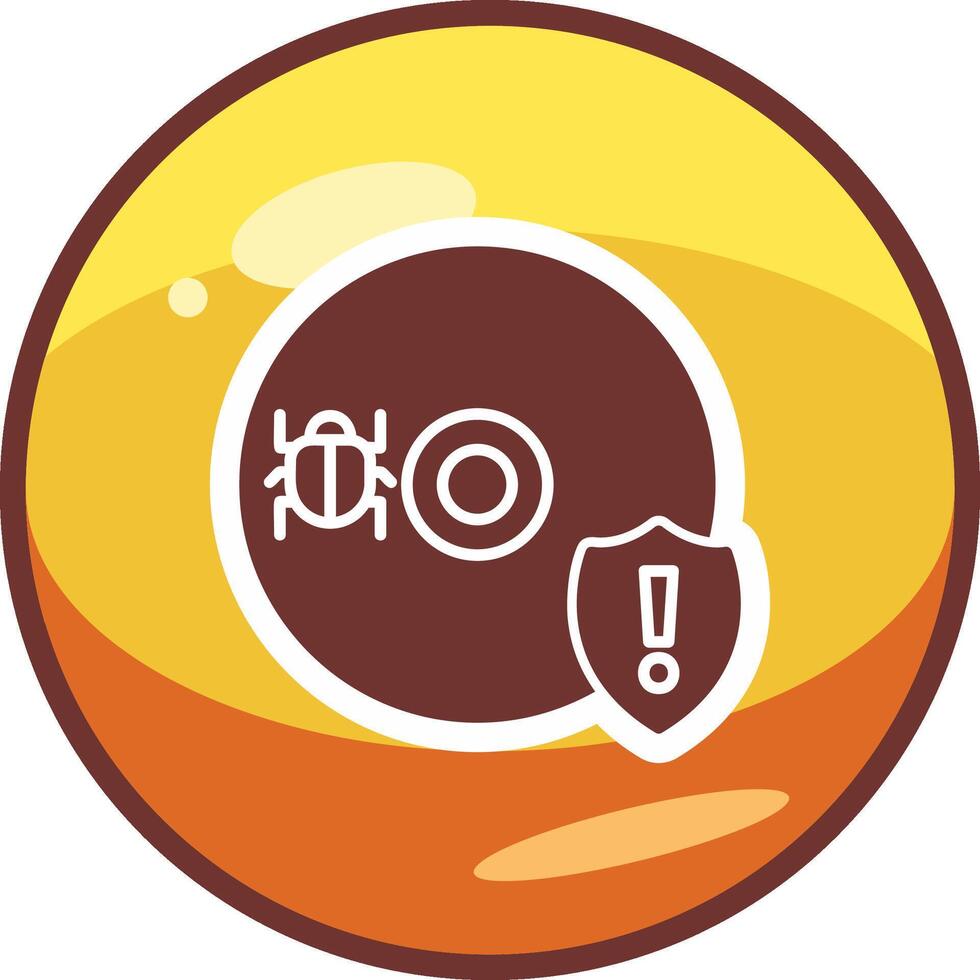 Cd Virus Vector Icon