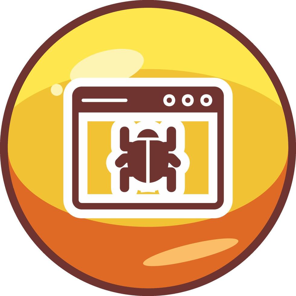 Web Bug Vector Icon